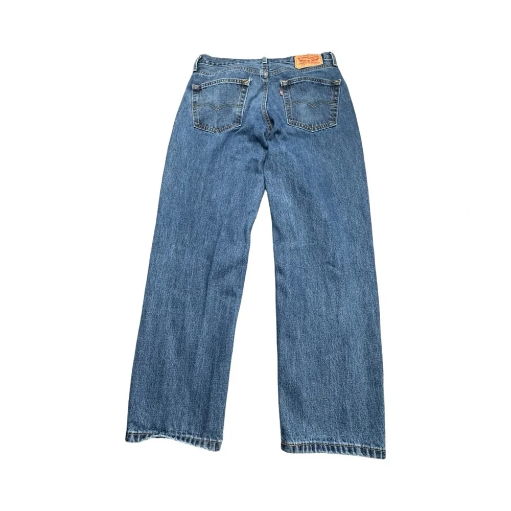 Levis Jeans Mens 33x30 Blue 550 Relaxed Fit Tapered Leg Medium Wash Denim Pants